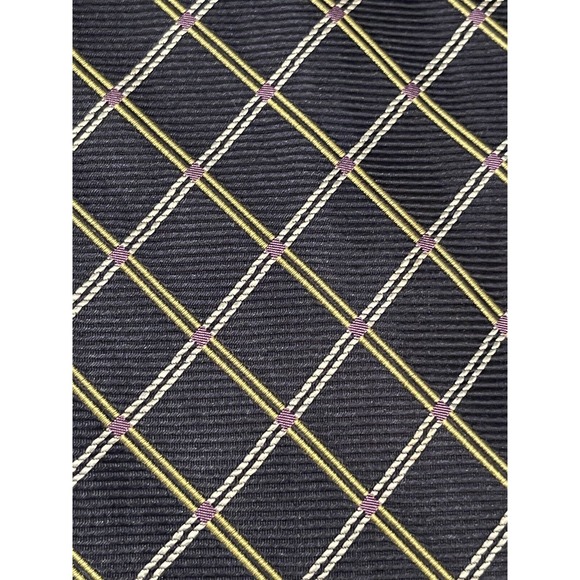 Mario Masotti Blue Gold Repp Hand Made 100% Silk Men’s Neck Tie Made In China - Picture 9 of 9